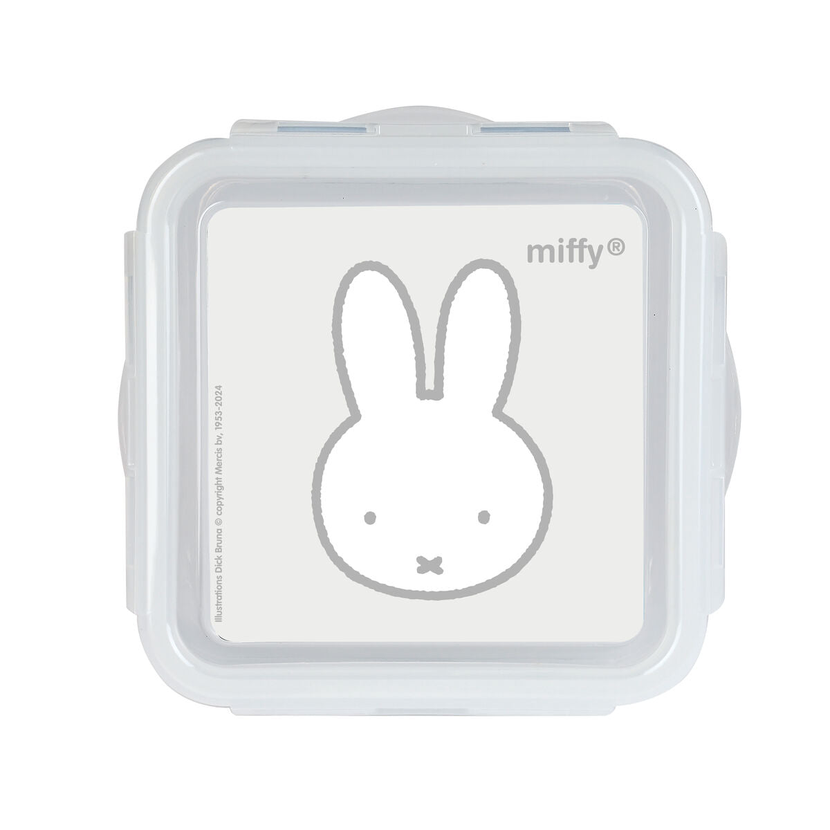 Brotdose für Kinder mit Miffy-Design in Grau