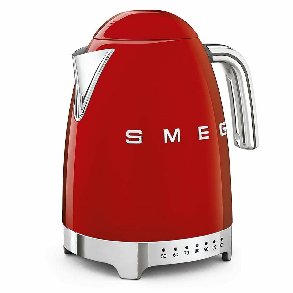 Wasserkocher Smeg 2400 W in Rot, Seitenansicht