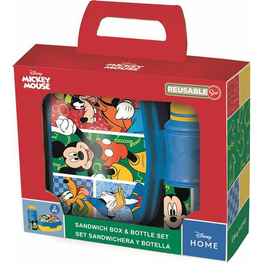 Brotzeitdose mit Flasche Mickey Mouse Has Fun Set
