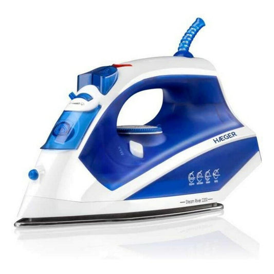 Haeger Dampfbügeleisen SI-220.009B 2200 W mit Edelstahlsohle