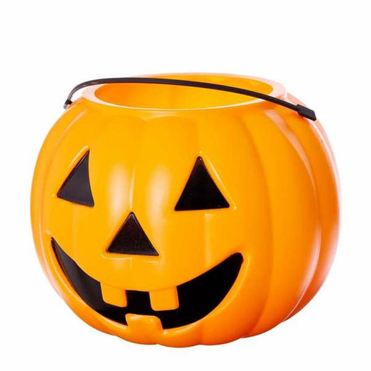 Halloween Korb orange Trick or Treat Sammelkorb für Suessigkeiten