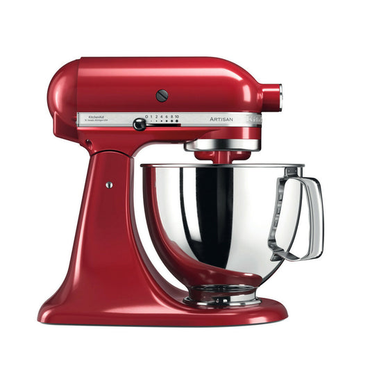 KitchenAid Küchenmaschine 5KSM125ER Rot mit Edelstahlschüssel 4,8 L