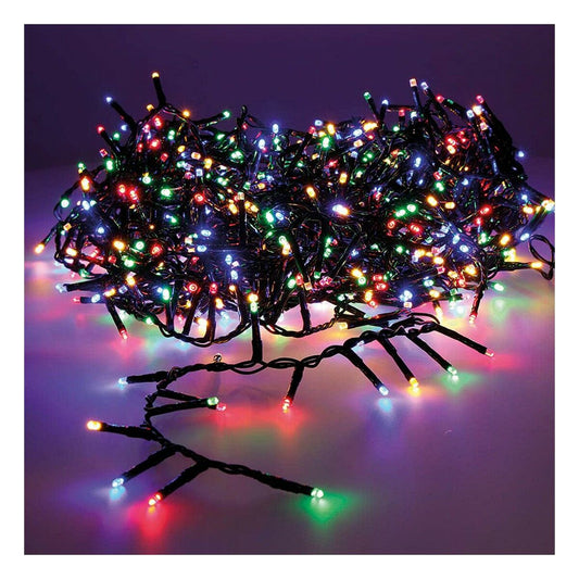 LED-Lichterkette Lumineo Compact 14 m mit 500 LEDs in bunt und warmweiß für Innen- und Außenbereich