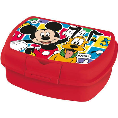 Lunchbox Mickey Mouse CZ11370 rot Kunststoff Brotdose für Kinder