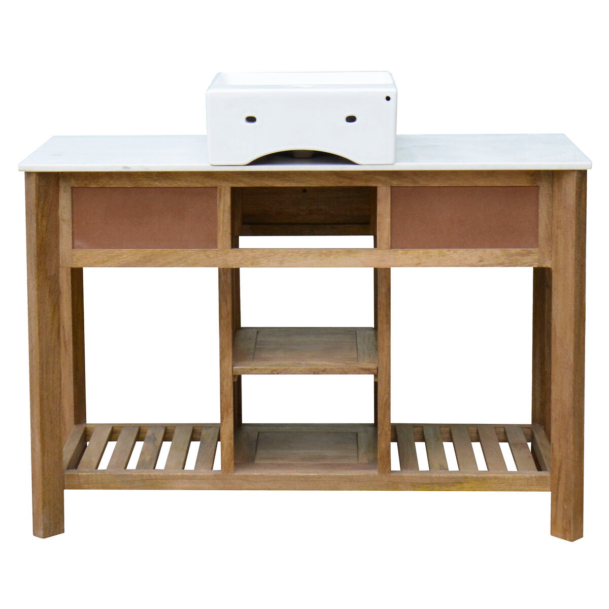 Waschtischunterschrank Home ESPRIT Weiß Natur Holz Keramik